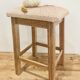 Tabouret pêche bois brut
