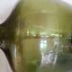 Dame-Jeanne Bonbonne ancienne verte 45cm Alsace - éclat col