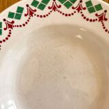 3 vintage Art Deco soup plates by Hamage & Moulin des Loups