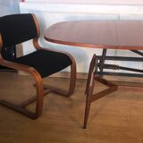 Scandinavian liftable table. 1960. Free shipping