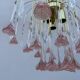 Lustrous rose Murano glass from the 1980s.
