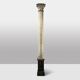Pair of wooden columns painted to imitate marble. 1880s.