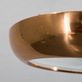Bauhaus / Functionalist Copper Chandelier UFO, 1930s