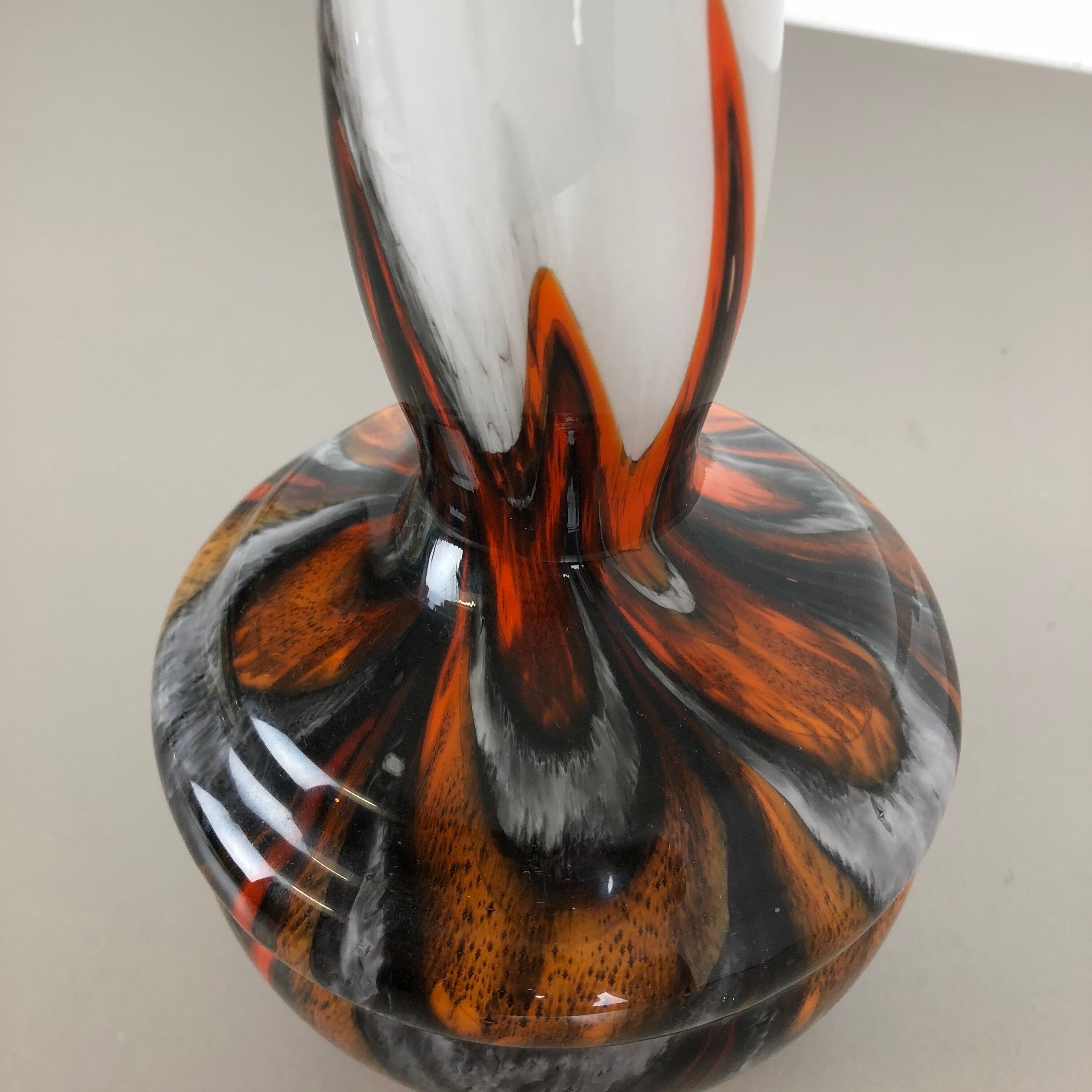 1970s opaline Florence vase designed by Carlo Moretti, Italy