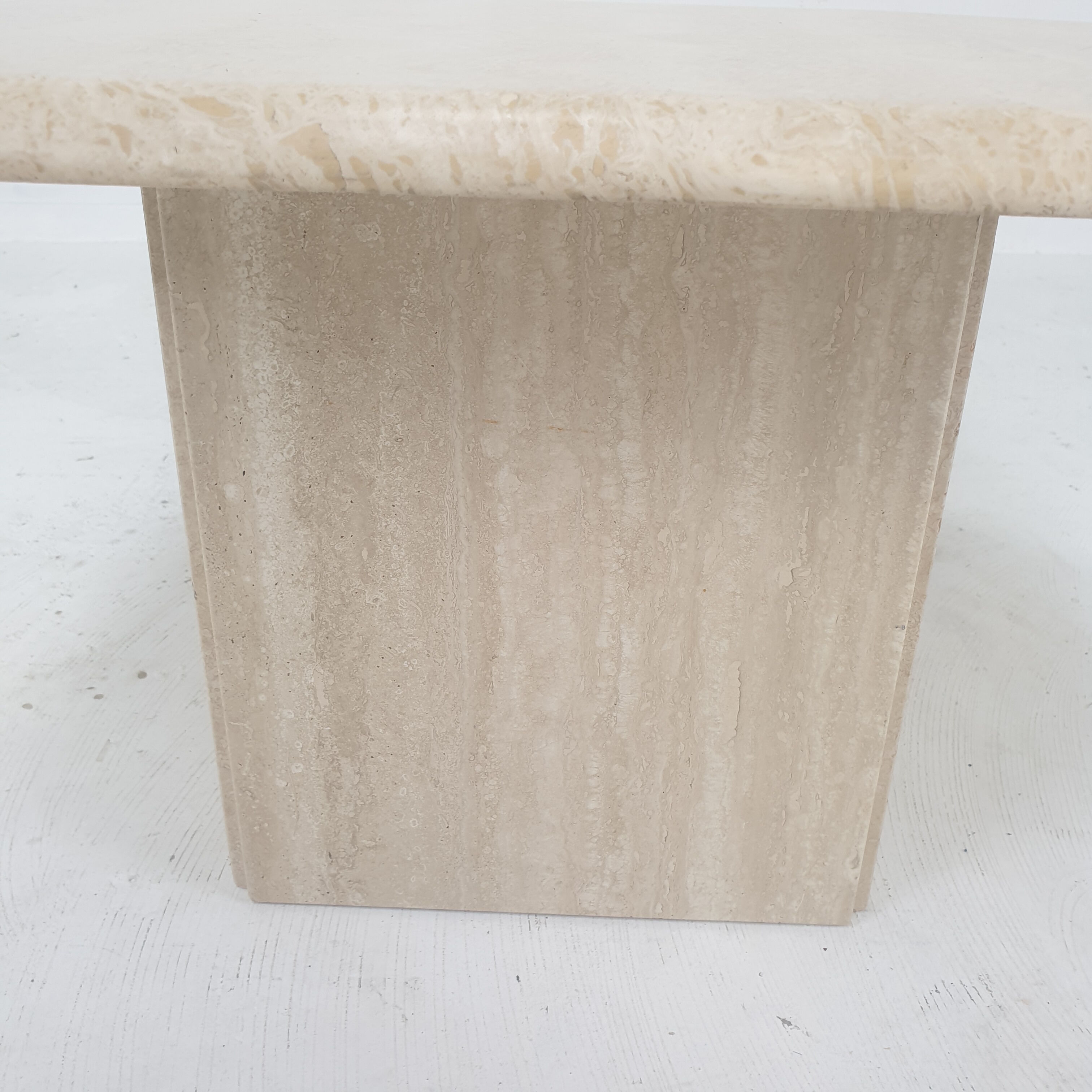 Italian Travertine Coffee Table, 1980's