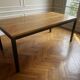 Table room & board parsons – noyer & metal structure – 183 × 91 cm