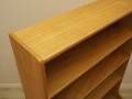 Danish ash veneer bookcase with adjustable shelves, 1970s