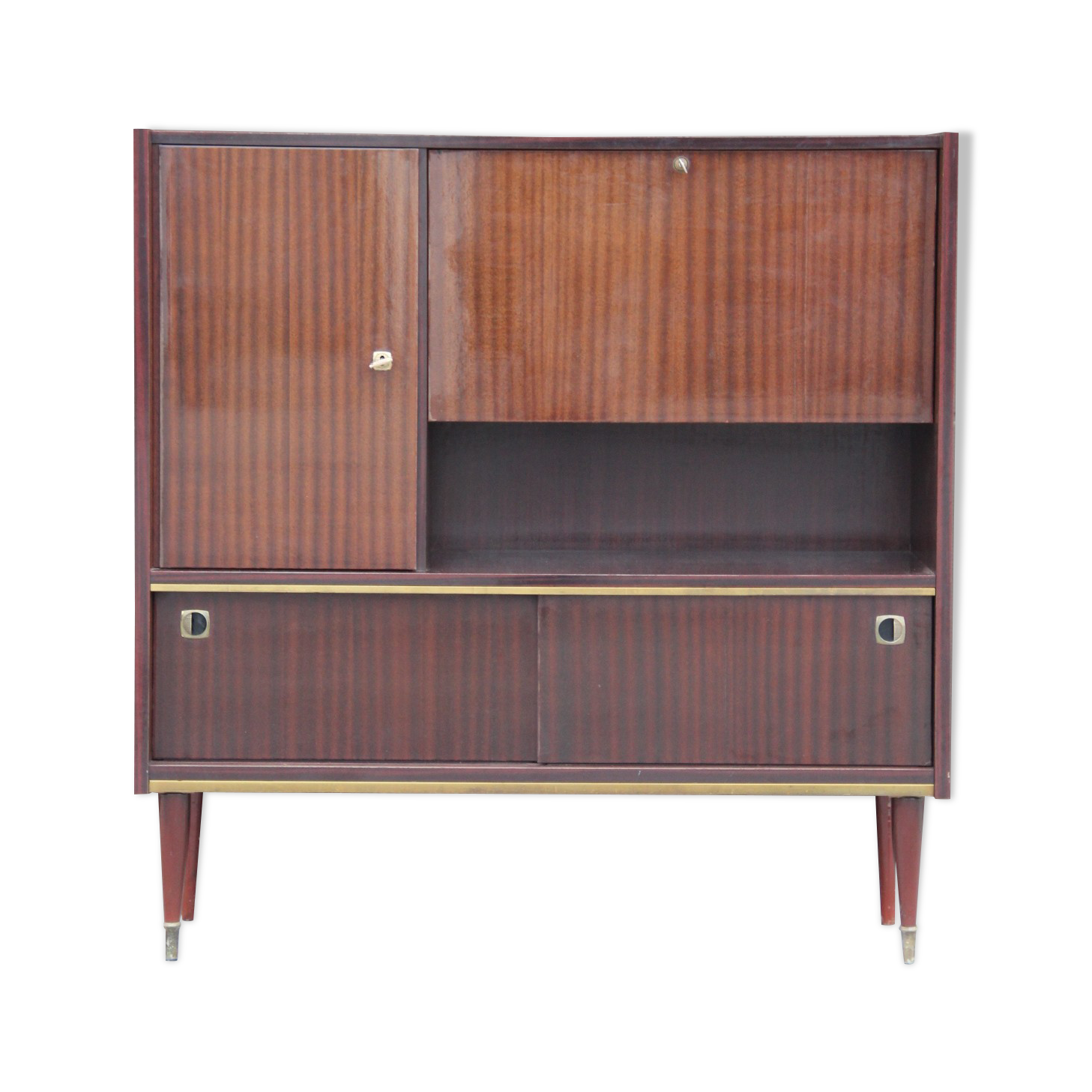 Meuble bar de séjour vintage vers 1960