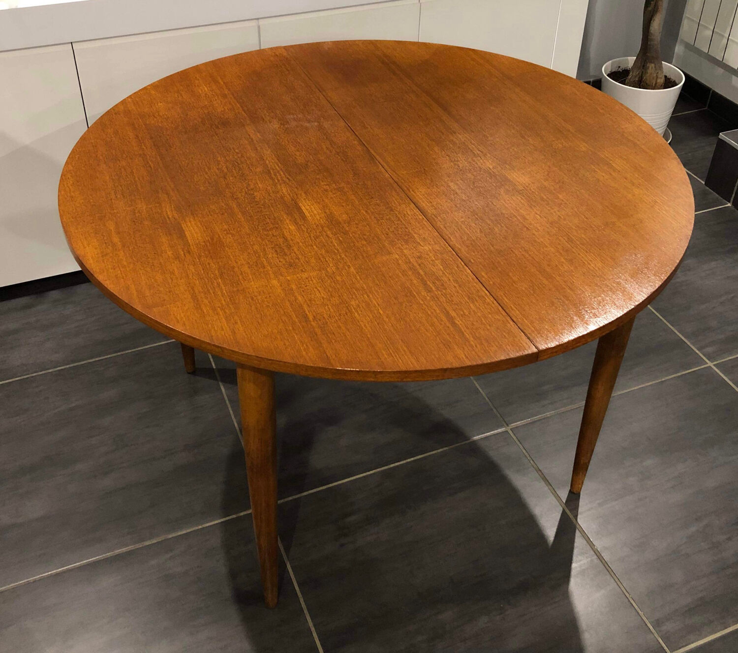 Scandinavian extendable teak table 1970s