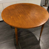 Table extensible scandinave en teck années 1970
