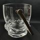 Daum France Sorcy model ice bucket in clear crystal