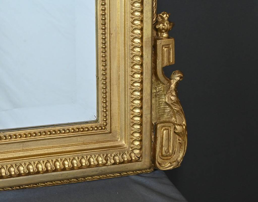 Gilded Wood Mirror, Louis XVI Style – Part 2 of the 19th Century