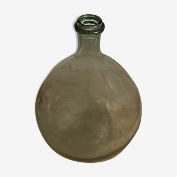 Demijohn old glass bubbled 10l