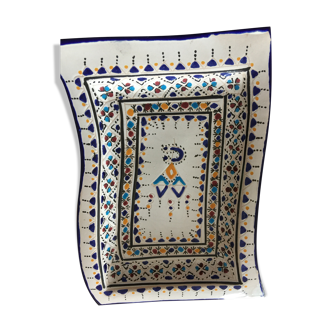 Ceramic dish oriental decoration signed FATH