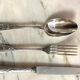 Silver metal cutlery of the silversmith Saint Medard