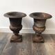 Paire de grands vases Medicis en fonte - Hauteur 45cm