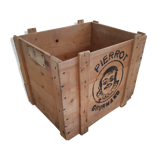 Ancienne caisse bois Pierrot Gourmand