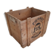 Former pierrot Gourmand wood crate