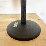 Lampe de table vintage en émail noir, 1950s