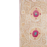 Hand Embroidered Suzani Bedspread 7'9" X 10'10"