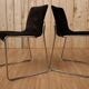Série 4 chaises design Italien