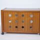 Buffet audio pour meuble phonographe design danois en teck, années 1960