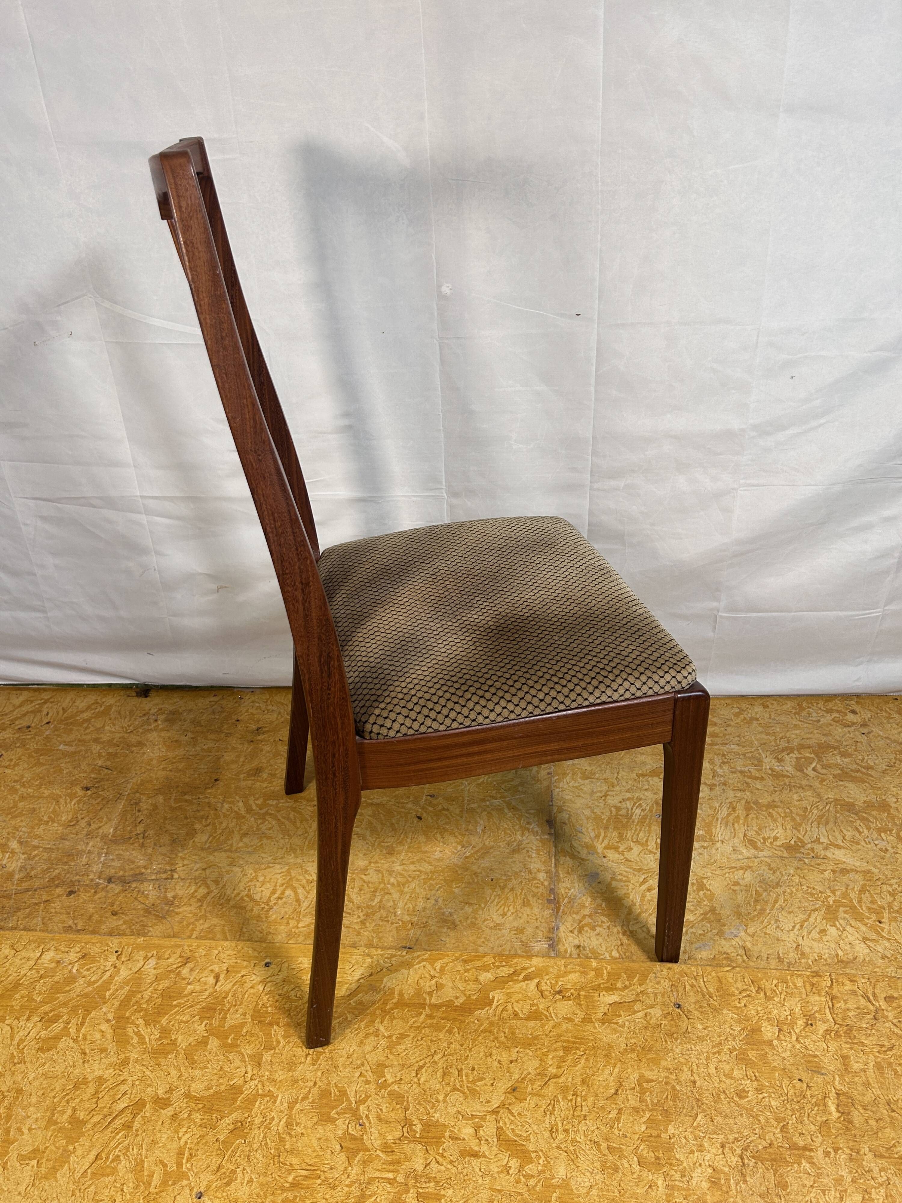 Set of 10 Mid-Century Retro Vintage Teak Afromosia Dining Chairs by Nathan