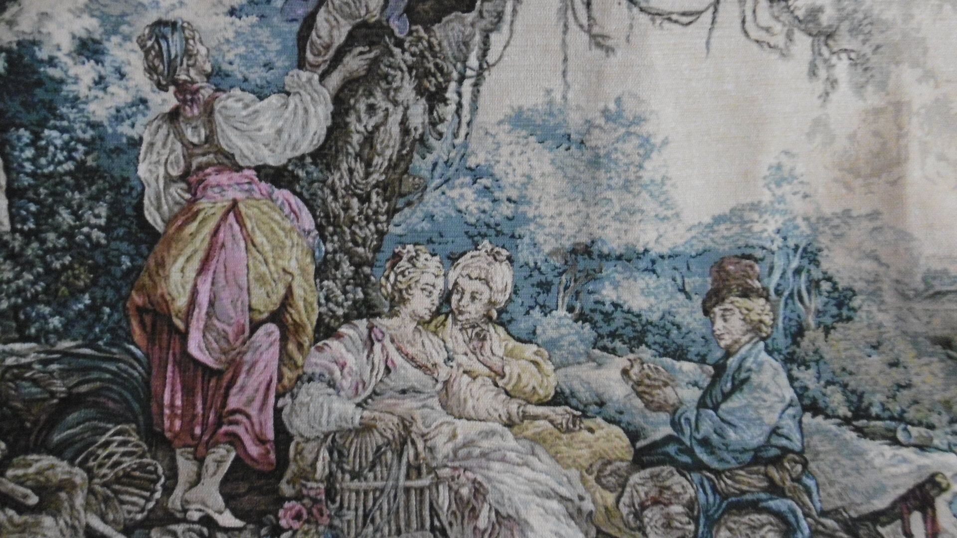 Tapestry the bird seller