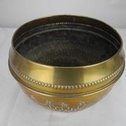 old gilded brass flower pot shabby chic old brass flowers pot
