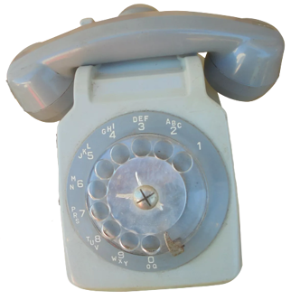 Telephone dial vintage socotel s 63 grey