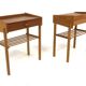2 tables de chevets scandinaves en teck, Suède, 1960