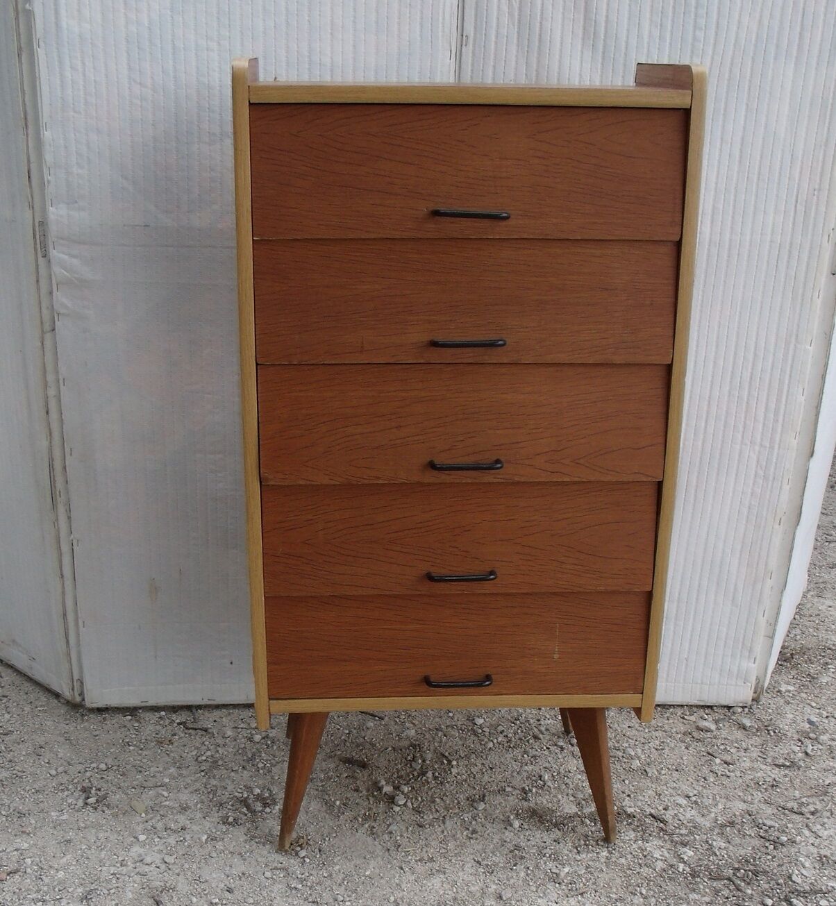 Vintage chiffonnier 1950 feet compass