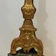 Large Gilded Carved Wooden Candelabrum on Patinated Base, French Work, v