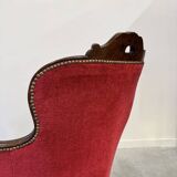 Antique Louis-Philippe velvet sofa