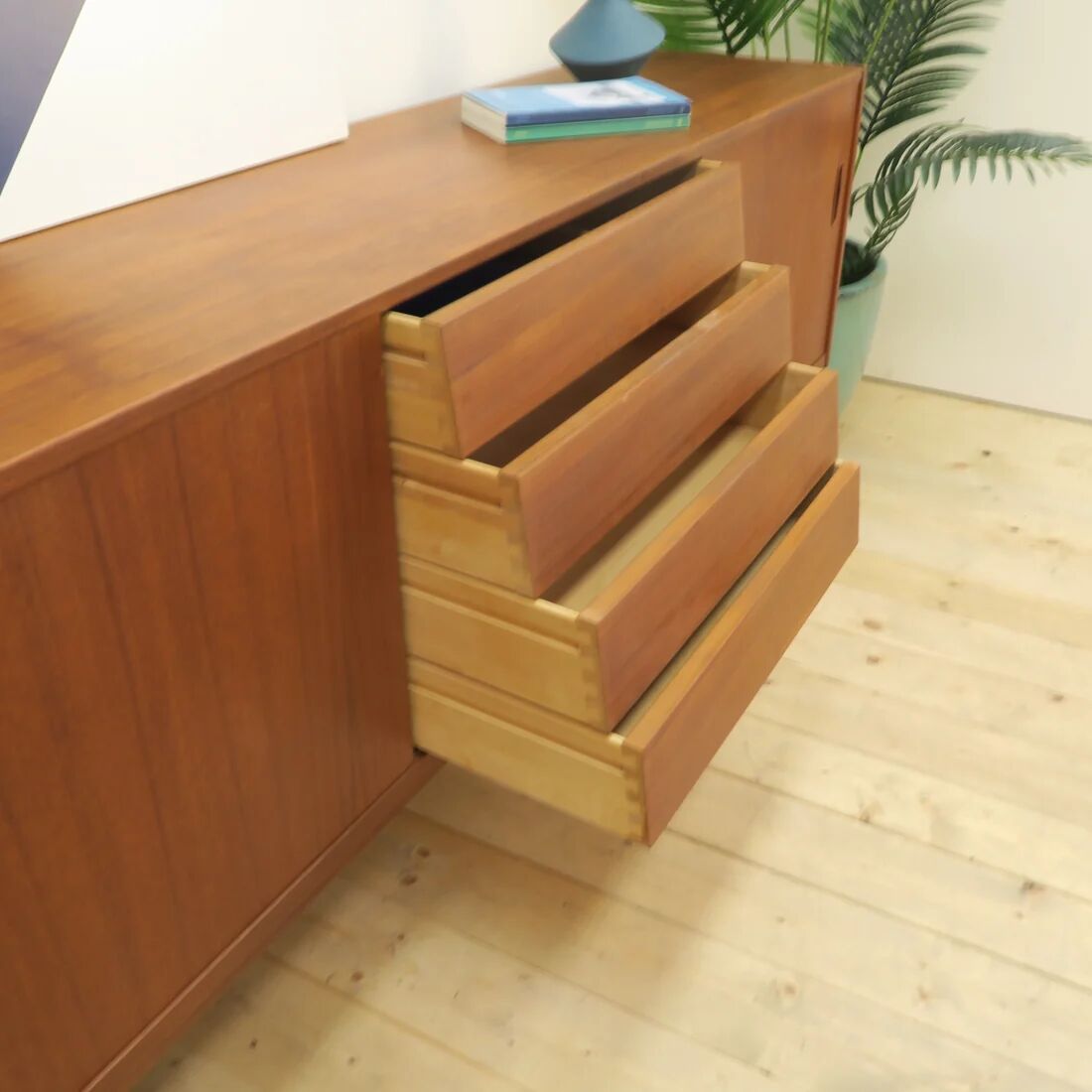 Enfilade "Trio" by Nils Jonsson for Troeds, teak, Sweden 1960