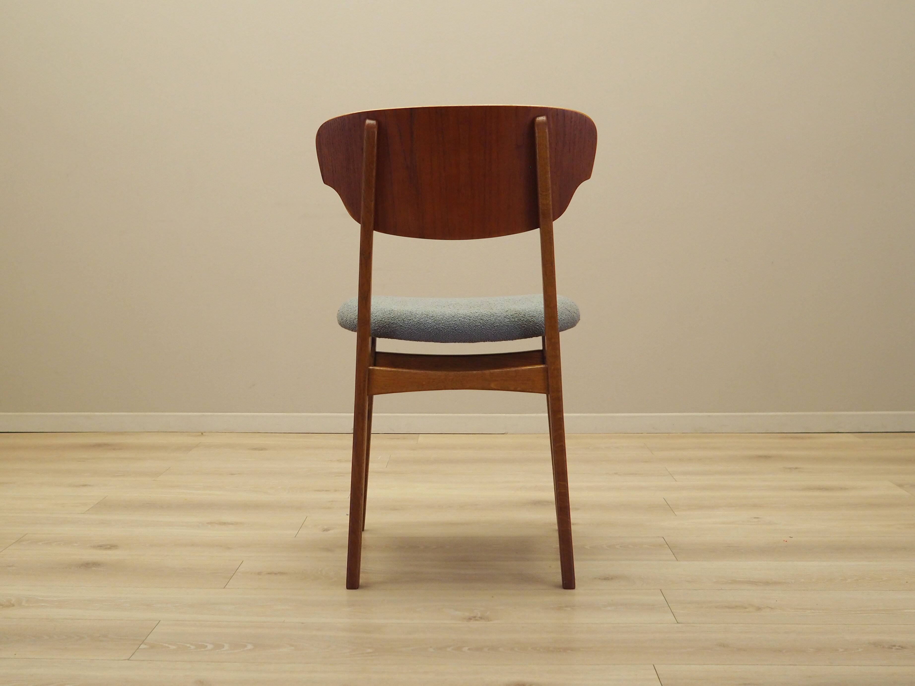 Set of six teak chairs, Danish design, 1970s, production: Denmark