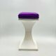 Space Age Stool by Flair – 1970s Dutch Design in White and Purple