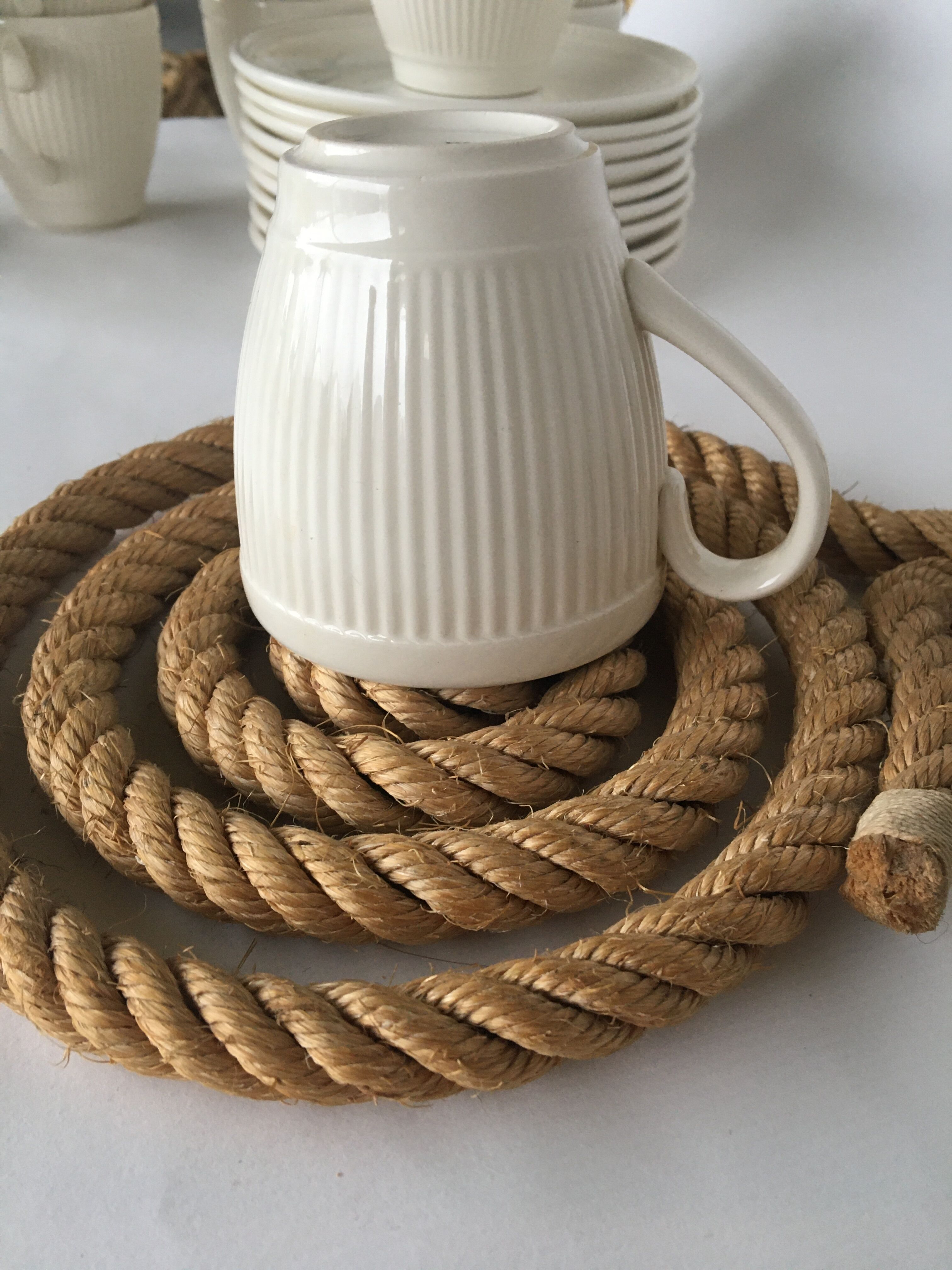 Ten English cups and saucers