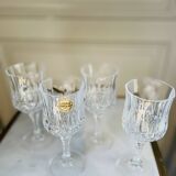 Set of 4 Arques Longchamp crystal glasses