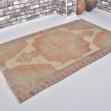 Orange & Beige Wool Handmade Rug sku 2607