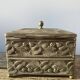 Metal jewelry box decorated with foliage and flowers art nouveau 1920