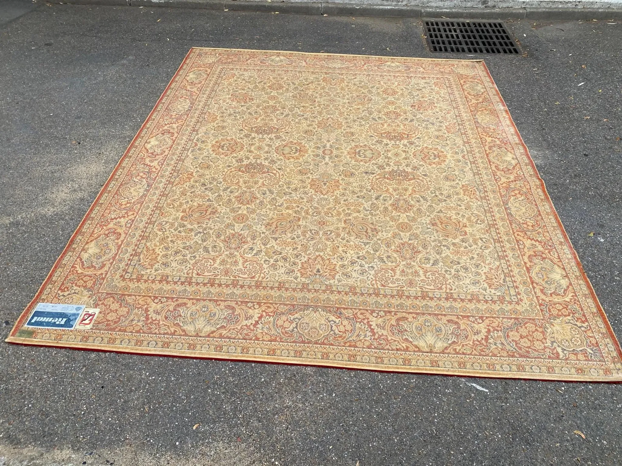 Large Persian carpet 100% pure wool 250x300 cm Kemal