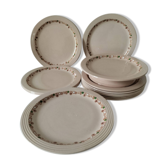 Longwy Betty model cake and dessert plates