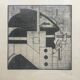 Adam lude döring (1918-1985). the smoker, 1974. etching and watercolour.