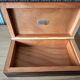 Varnished wooden cigar box