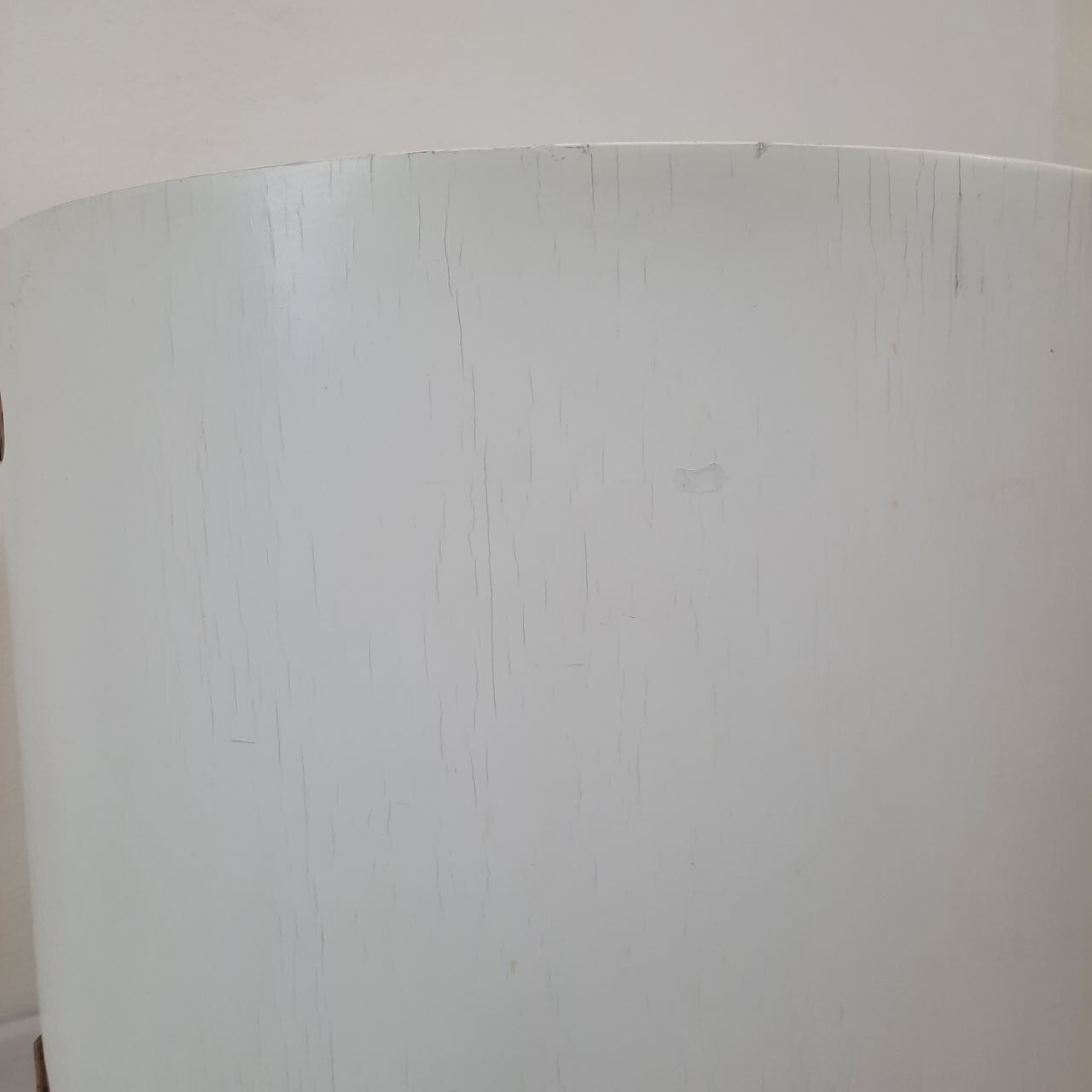 Vintage openable cylinder shaped bar cabinet, wood, brass and glass.