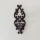 Antique wall candle holder in enamelled cast iron