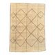 Mauritanian African mat in leather and reeds