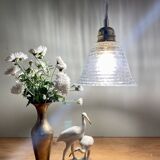 Vintage glass globe pendant light