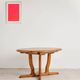 Brutalist extendable table in pine, Rainer Daumiller, Denmark, 1970s.